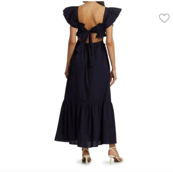 Sea New York Gladys Navy Smocked Maxi Dress - Picture 2 of 14